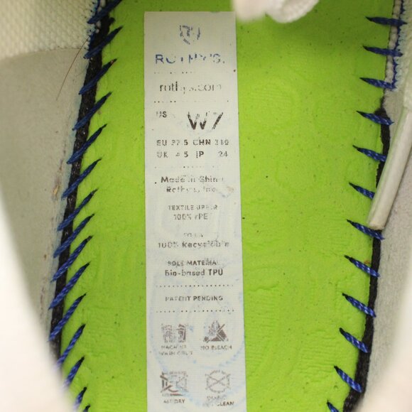 Rothy’s The Lace Up Sneaker Women's Size US 7 White Knit Fabric Casual Shoes - Picture 3 of 10